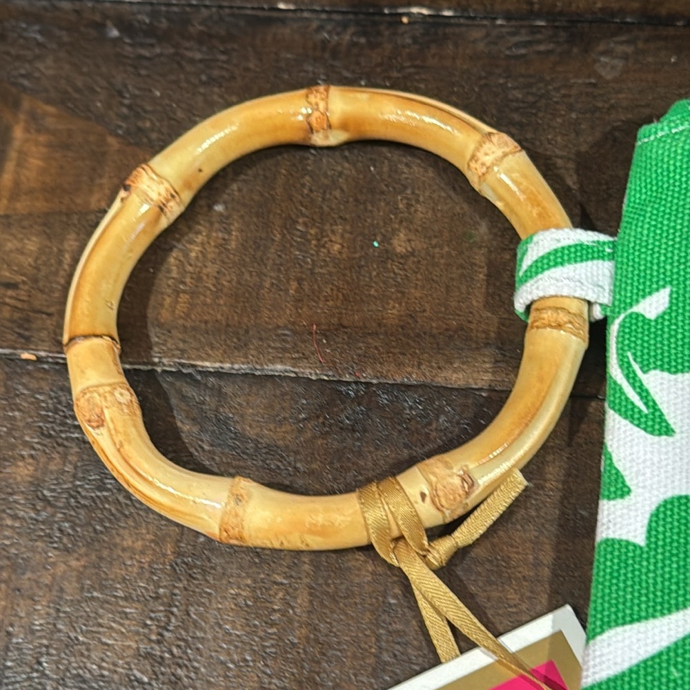 Lilly Pulitzer & Target Collab Wristlet With Bamboo Handle (NWT) - Picture 4 of 9